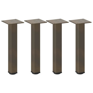 Pés para mesa de centro 4 peças aço natural 42-44 cm aço H