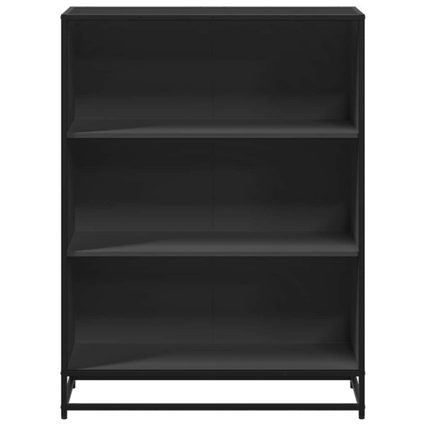 Estantería madera ingeniería negra 80.5x35x107.5 cm M 4