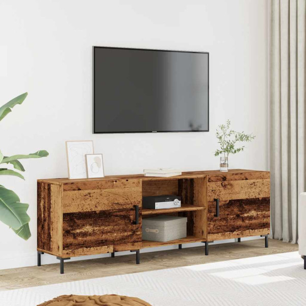 Mueble de TV madera de ingeniería envejecida 150x30x50 cm M 3