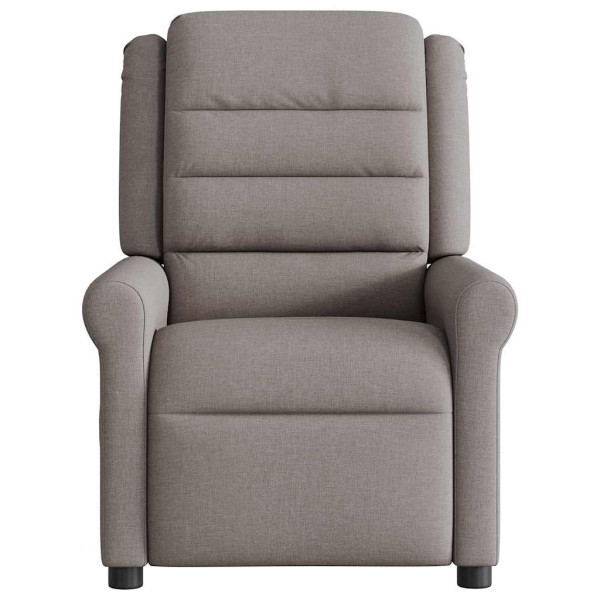 Sillón reclinable eléctrico tela gris taupé M 5