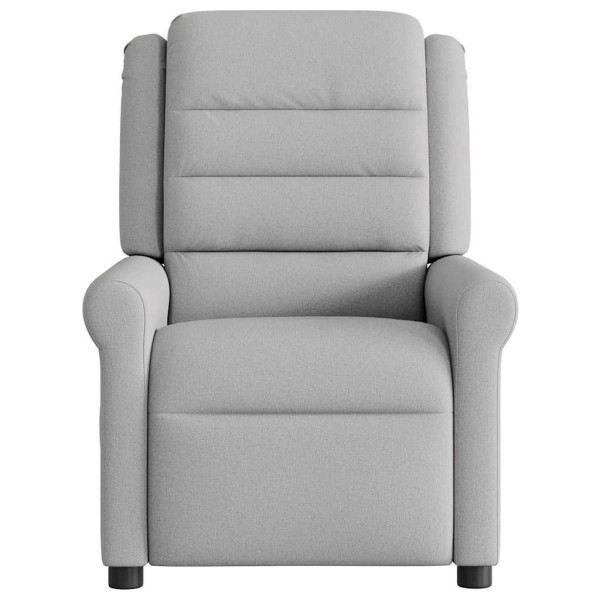 Sillón reclinable eléctrico de tela gris nube M 5