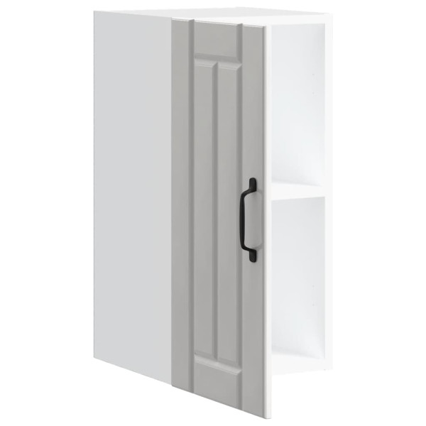 Armário de parede da cozinha Lucca madeira branco brilhante M 5