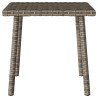 Mesa de centro de jardim retangular 40x40x37cm vime PE cinzento 4