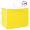 Bolsas de papel kraft con asas 250 uds amarillas 32x22x24 cm 1