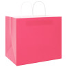 Bolsas de papel kraft con asas 250 uds rosa 32x22x28 cm 4