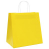 Bolsas de papel kraft con asas 250 uds amarillas 26x17x25 cm 3