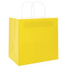 Bolsas de papel kraft con asas 250 uds amarillas 26x17x25 cm 4