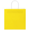 Sacos de papel 250 unid com alças amarelo 21x11x36 cm 5
