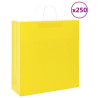 Sacos de papel 250 unid com alças amarelo 45x17x48 cm 1