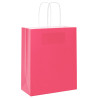 Bolsas de papel kraft con asas 250 uds rosa 18x8x22 cm 4