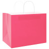 Bolsas de papel kraft con asas 250 uds rosa 32x22x24 cm 4