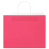 Bolsas de papel kraft con asas 250 uds rosa 32x22x24 cm 5