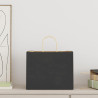 Bolsas de papel kraft con asas 250 uds negra 32x22x24 cm 2