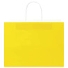 Sacos de papel 250 unid com alças amarelo 32x17x25 cm 5