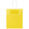 Sacos de papel 250 unid com alças amarelo 18x8x22 cm 5