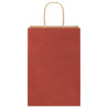 Bolsas de papel kraft con asas 250 uds rojo 21x11x31 cm 5