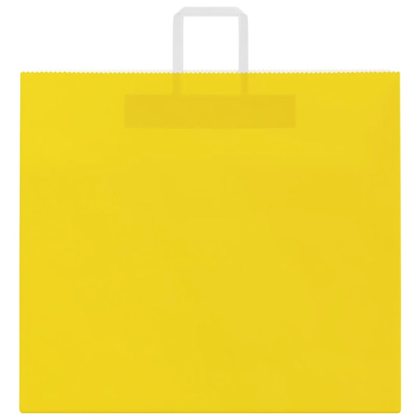 Bolsas de papel kraft con asas 250 uds amarillas 54x15x49 cm M 4