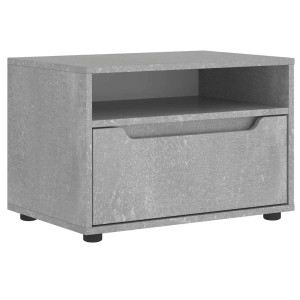 Mueble TV VISNES gris hormigón 60x40x38 cm madera ingeniería H