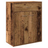 Aparador de madera contrachapada madera envejecida 60x30x75 cm 2