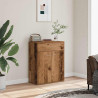 Aparador de madera contrachapada madera envejecida 60x30x75 cm 3
