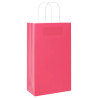Bolsas de papel kraft con asas 250 uds rosa 21x11x36 cm 4