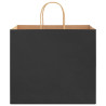Bolsas de papel kraft con asas 250 uds negra 32x22x28 cm 5