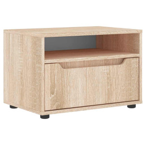 Mueble de TV VISNES roble sonoma 60x40x38 cm madera ingeniería H