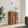 Aparador de madera contrachapada madera envejecida 60x30x75 cm 3