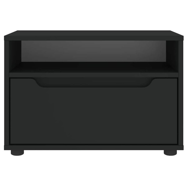 Móvel TV VISNES derivados de madeira preto 60x40x38 cm M 5