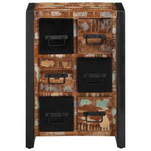 Aparador 50x35x70 cm madeira recuperada maciça H