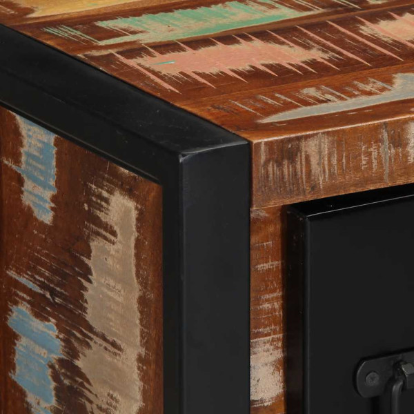 Aparador de madera maciza reciclada 50x35x70 cm M 5