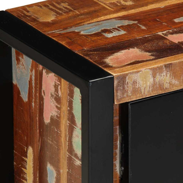 Mueble de TV madera maciza reciclada 100x30x40 cm M 5