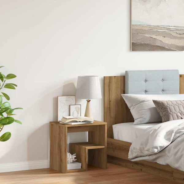 Mesa de cabeceira em carvalho artesanal 40x30x40 cm M 3