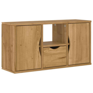Mueble para TV con cajón ODDA 79x24x40.5 cm madera pino maciza H