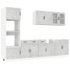 Mueble cocina Kalmar gris hormigón 7 pzas madera contrachapada 2