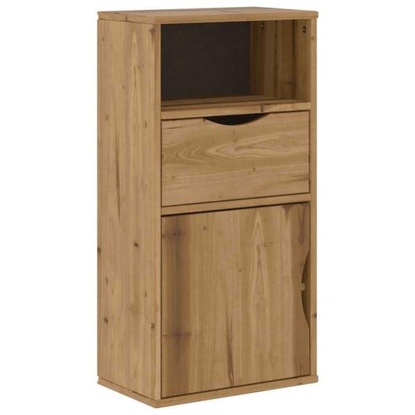 Mueble auxiliar con cajón ODDA 40x24x79 cm madera maciza pino M 2