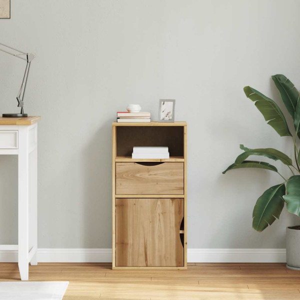 Mueble auxiliar con cajón ODDA 40x24x79 cm madera maciza pino M 3