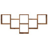 Estantería de pared madera ingeniería envejecida 159x18x66 cm 4