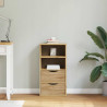 Mueble auxiliar con cajones ODDA 40x24x79 cm madera maciza pino 3