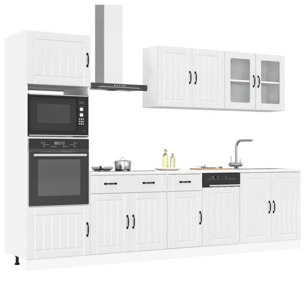 Mueble cocina Kalmar blanco de alto brillo 7 pzas D