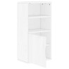 Armário lateral ODDA branco 40x24x79 cm pinho de madeira maciça 5