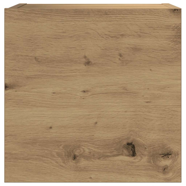 Mueble para TV de pared madera contrachapada artesanal 7 piezas M 5