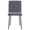 Cadeiras de jantar 4 pcs veludo cinzento-escuro 4
