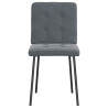 Sillas de comedor 6 unidades terciopelo gris oscuro 3