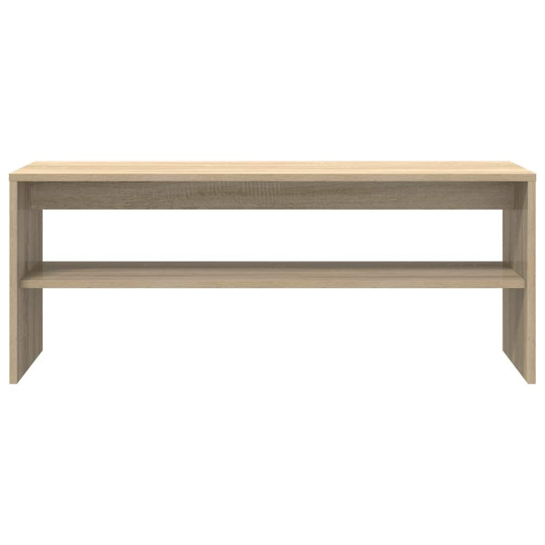 Mueble de TV madera contrachapada color roble 100x40x40cm M 5