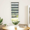 Estor cebra gris oscuro 45x150cm tejido ancho 40.9 cm poliéster 2