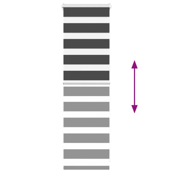 Cortina de zebra 40x100 cm largura do tecido 35.9 cm poliéster M 5