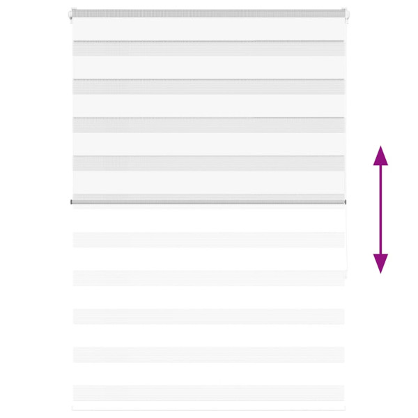 Estor cebra blanco 95x150 cm tejido ancho 90.9 cm poliéster M 5