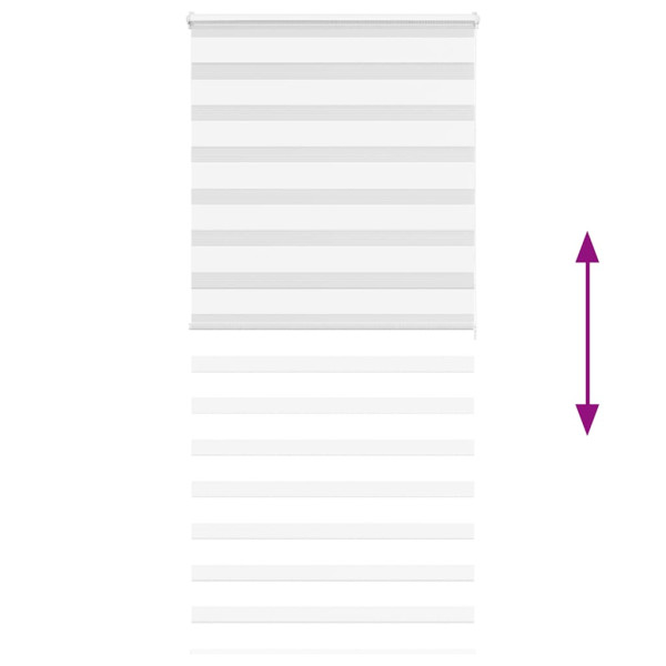 Estor cebra blanco 95x200 cm tejido ancho 90.9 cm poliéster M 5