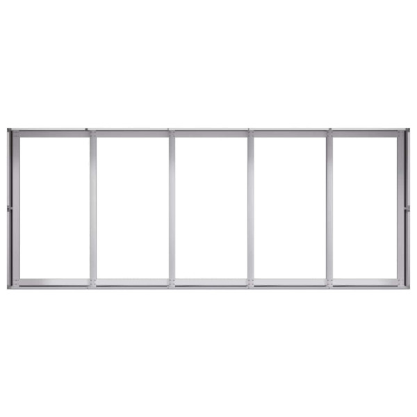 Planter 200x80x40 cm aço galvanizado M 5